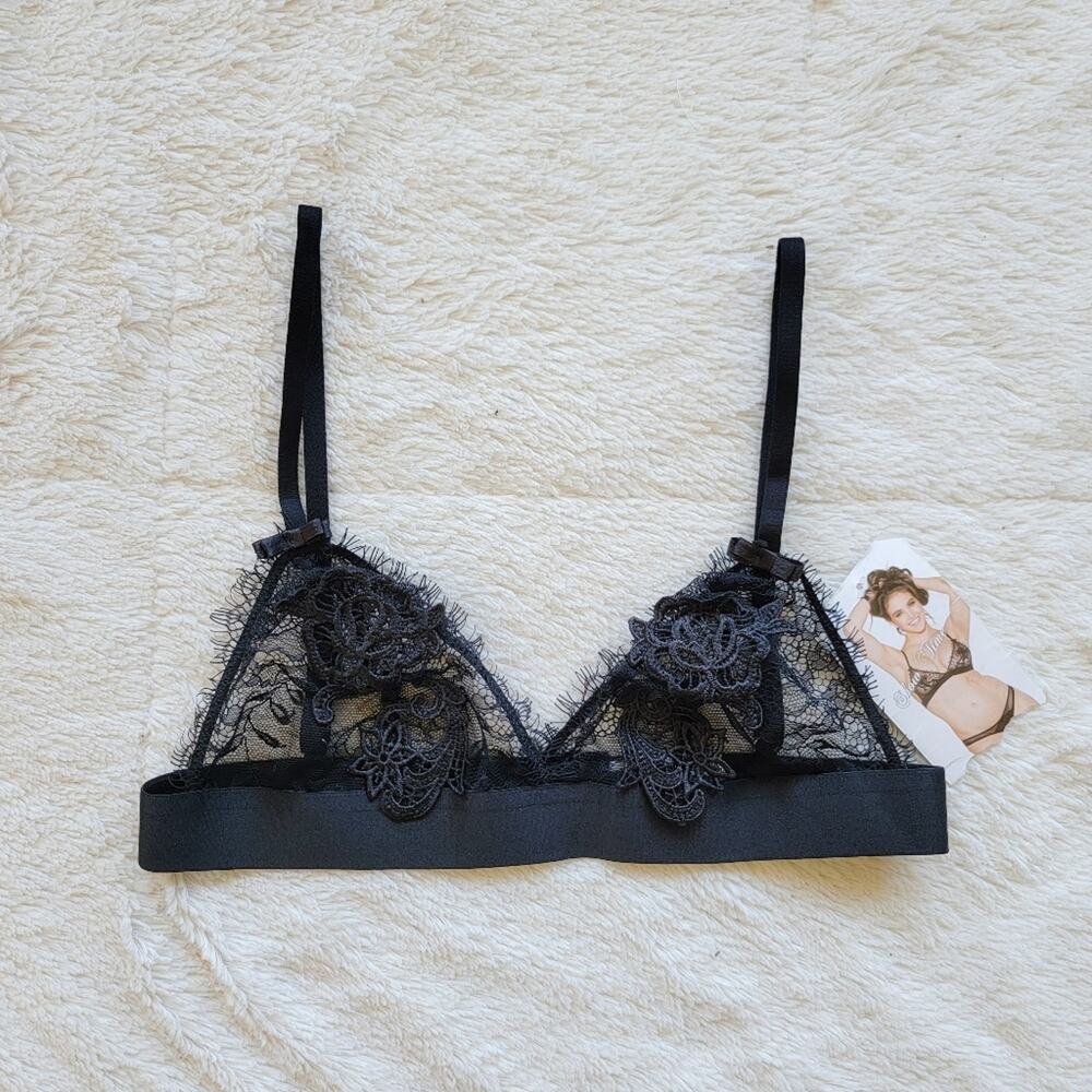 Shirley of Hollywood Black Lace Bralette